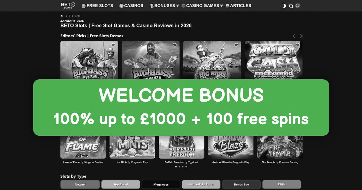 BETOONGA Casino welcome bonus