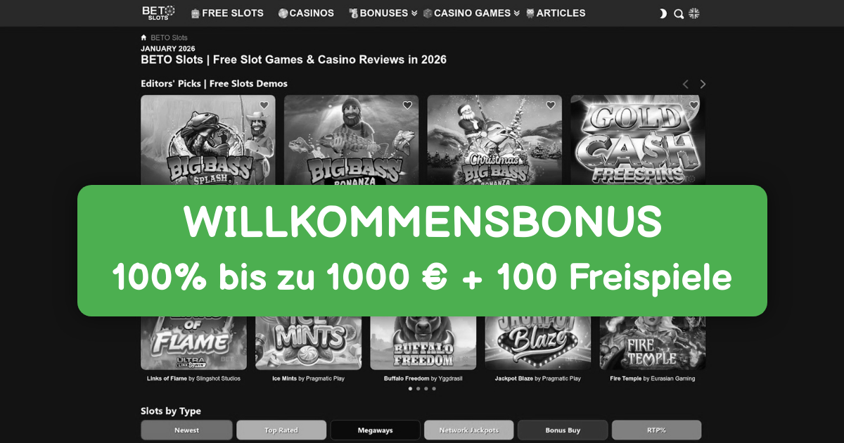BETOONGA Casino welcome bonus