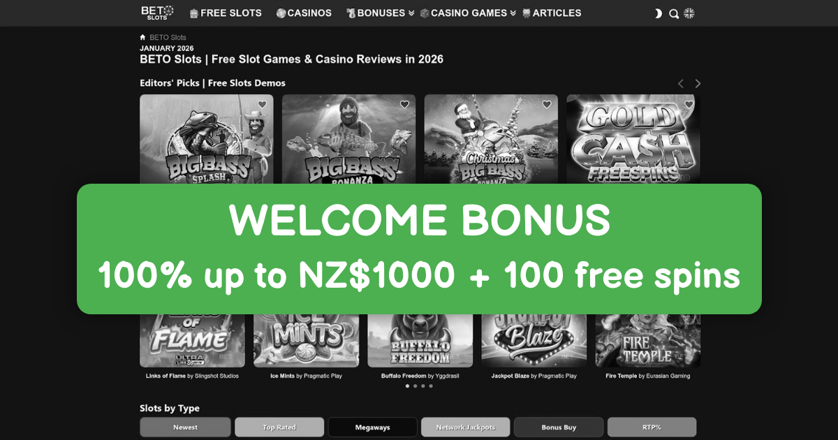 BETOONGA Casino welcome bonus